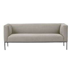 Béžová sametová třímístná pohovka Windsor & Co Sofas Neptune