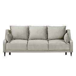 Béžová trojmístná rozkládací pohovka Mazzini Sofas Freesia
