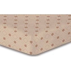 Béžové elastické prostěradlo se vzorem DecoKing Hypnosis Snowynight,160 x 200 cm