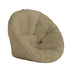 Béžové rozkládací křesílko vhodné do exteriéru Karup Design Design OUT™ Nido Beige