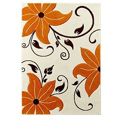 Béžovo-oranžový koberec Think Rugs Verona, 80 x 150 cm