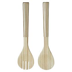 Béžový bambusový salátový příbor Premier Housewares Kyoto