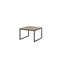 Béžový konferenční stolek s černými nohami MESONICA Eco, 60 x 40 cm