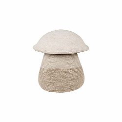 Béžový látkový dětský koš na hračky ø 33x38 cm Mama Mushroom – Lorena Canals