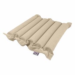 Béžový sedací polštářek s masážními míčky Linda Vrňáková Waves, 50 x 50 cm