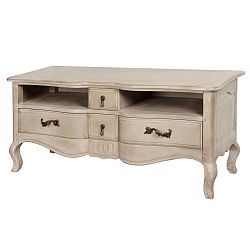 Béžový TV stolek z březového dřeva Livin Hill Venezia