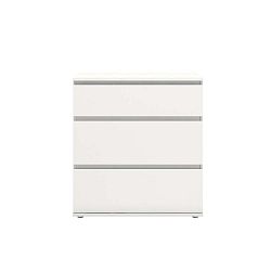 Bílá dřevěná komoda se 3 zásuvkami Evergreen House Spring