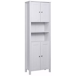 Bílá dřevěná vysoká skříňka Støraa Jenny, šířka 60 cm