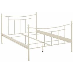 Bílá  dvoulůžková postel Støraa Victor, 140 x 200 cm