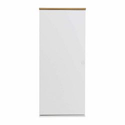 Bílá jednodveřová komoda se 3 poličkami Tenzo Dot, výška 95 cm