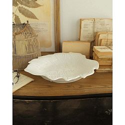 Bílá keramická dekorativní mísa Orchidea Milano Tropical, ⌀ 40 cm