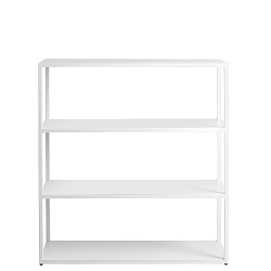 Bílá knihovna Custom Form Hyllermetal, výška 110 cm