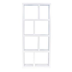 Bílá knihovna ve dřevěném dekoru TemaHome Berlin 70