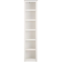 Bílá knihovna z borovicového dřeva Støraa Bailey, 47 x 213 cm