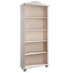 Bílá knihovna z masivního borovicového dřeva Støraa Ella