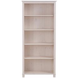 Bílá knihovna z masivního borovicového dřeva  Støraa Pinto