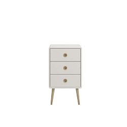 Bílá komoda se 3 zásuvkami Steens Soft Line, 73,2 x 41,4 cm