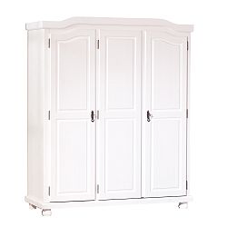 Bílá komoda z borovicového dřeva Interlink Bastian FSC