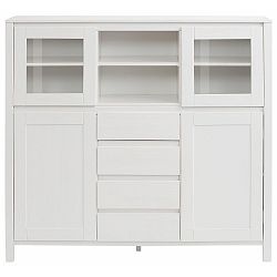 Bílá komoda  z masivního borovicového dřeva Støraa Salento