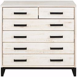 Bílá komoda  z masivního borovicového dřeva Støraa Santana