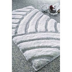 Bílá koupelnová předložka Confetti Bathmats Karya, 60 x 100 cm