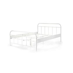 Bílá kovová dětská postel Vipack Boston Baby, 140 x 200 cm