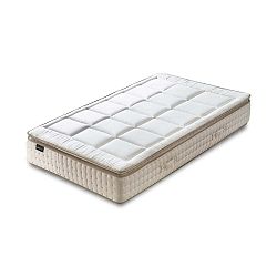 Bílá matrace s krémovým okrajem Bobochic Paris Cashmere, 80 x 200 cm