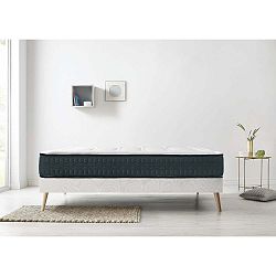 Bílá matrace se zeleným okrajem Bobochic Paris Tendresse, 140 x 190 cm