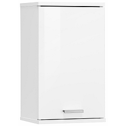 Bílá nástěnná dřevěná koupelnová skříňka Støraa Rhonda