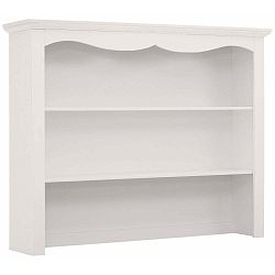 Bílá nástěnná police z masivního borovicového dřeva  Støraa Monty