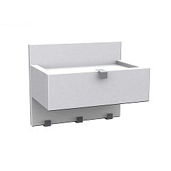 Bílá polička na mobilní telefon se 3 háčky Rowico Ran