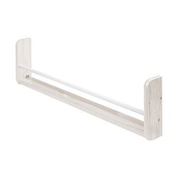 Bílá polička z borovicového dřeva Flexa White, délka 87 cm