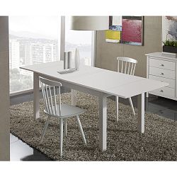 Bílá přídavná deska k jídelnímu stolu z masivního borovicového dřeva Marckeric Berna