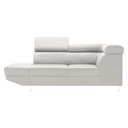 Bílá rohová lenoška Corinne Cobson Home Speakeasy, levý roh