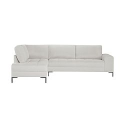 Bílá rohová pohovka Guy Laroche Harmony XL, levý roh