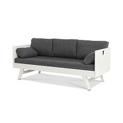 Bílá ručně vyráběná konstrukce rozkládací pohovky z březového dřeva Kiteen Notte, 190 x 75 cm