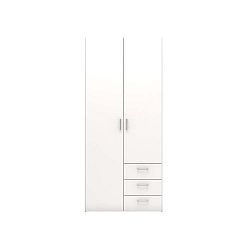 Bílá šatní skříň Evegreen House Home, výška 175,4 cm