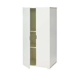 Bílá šatní skříň vhodná do děttského pokoje Manis-h Angus