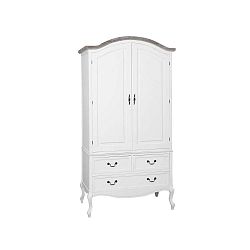 Bílá šatní skříň z topolového dřeva Livin Hill Rimini, výška 205 m