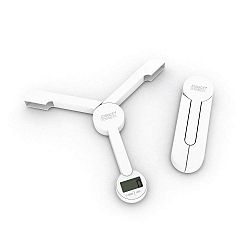 Bílá skládací digitální kuchyňská váha Joseph Joseph TriScale