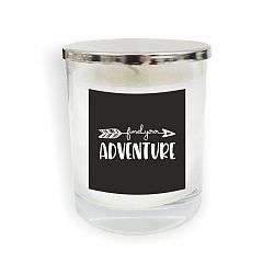 Bílá svíčka North Carolina Scandinavian Home Decors Motto Glass Candle V4