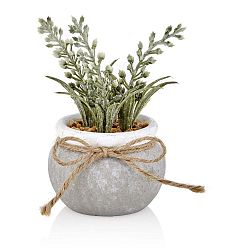 Bílá umělá levandule v betonovém květináči The Mia Marseille
