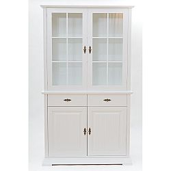 Bílá vitrína Wermo s 2 zásuvkami Wermo Family Mari