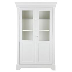 Bílá vitrína z borovicového dřeva De Eekhoorn Anna