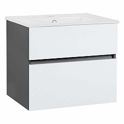 Bílá závěsná skříňka bez umyvadla 60x52 cm Wisla – Støraa