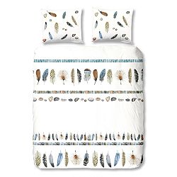 Bílé bavlněné povlečení na dvoulůžko Good Morning Boho, 200 x 200 cm
