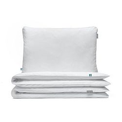 Bílé bavlněné povlečení na jednolůžko Mumla, 160 x 200 cm