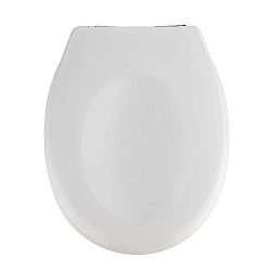 Bílé WC se snadným zavíráním sedátko Wenko Savio, 45 x 37,5 cm