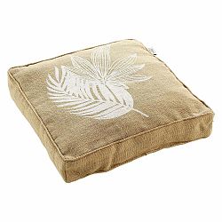 Bílo-béžový sedací vak Duofeuille – douceur d'intérieur