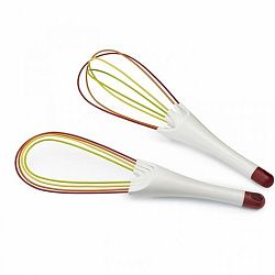 Bílo-červená skládací metlička Joseph Joseph Twist